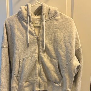 Abercrombie & Fitch Light Gray Hoodie